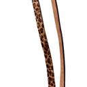 Kate Spade  New York leopard-print double Leather calf hair Gold Bow skinny belt Photo 4