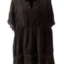 Torrid  Black Babydoll Top with Lace Accents in size 2 / 2X 18-20 Photo 0