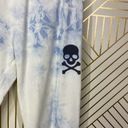 SoulCycle  Tie Dye Joggers Blue/White Tie Waist Photo 3