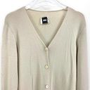 DKNY 00s  Vintage Cream Wool Knit V-Neck Cardigan Sweater Photo 8