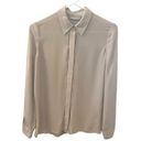 Vince  Silk Button Down Long Sleeve Shirt Photo 0