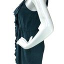 Rebecca Taylor  Womens Size 2 Dress Silk Ruffle Front Cocktail Sleeveless POCKETS Photo 5