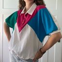 Bonworth Vintage  Color Block Short Sleeve Windbreaker Photo 0