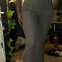 SheIn Gray Ribbed Flare Pants Photo 1