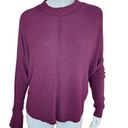 Treasure & Bond  Women's Medium Burgundy Stem Drop Shoulder Long Sleeve Sweater Photo 0