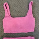 Naked Wardrobe NWOT  Smocked 2 Piece Bikini Pink size Small Photo 5