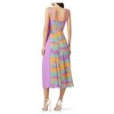 Three Floor  Pastel Plisse Rent the Runway Midi dress sz 4 MSRP $420 Photo 1