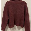 Madewell  Burgundy Side-Button Turtleneck Sweater Photo 7