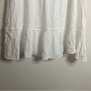 NWT And the why White Gauze Lace Bib Tank Top Blouse Babydoll Neutral Basics Size M Photo 2