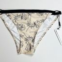 Calvin Klein NWT  Logo Ring Printed Bikini‎ Bottoms Cream Multi Photo 1