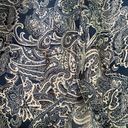 kim rogers  blue paisley, button-down shirt, XL Photo 2