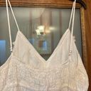 Cupshe  White Lined Boho Hippie Bridal Beach Hi Low Spaghetti Strap Dress NWT XL Photo 5