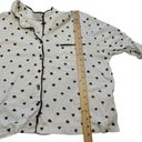 Kate Spade  Polka Dot Heart Bed Shirt Long Sleeve Comfy Size Medium M Pocket Photo 3