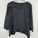 Habitat  Clothes To Live In Black Striped Blouse Size‎ Medium Photo 1