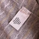 Lane Bryant  Women Plus Size 26/ 28 Gray White Gold Stripe Sweater Ruffle Photo 11