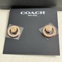 Coach  open halo rose gold earrings​​ Photo 1