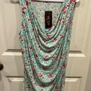 Victor Alfaro Blue Green and Red Drape Front Tank Top size Large Photo 1