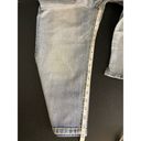 Chico's  1 Platinum Denim Capris Women M 8 Med Wash Mid Rise Pockets Stretch 30x20 Photo 9