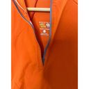 Mountain Hardwear  Orange 1/2 Zip Pullover Women's Size Small Zip Pocket Photo 7