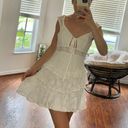 Urban Outfitters White Mini Lace Dress Photo 6