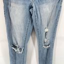 Gilded Intent  Womens Mid Rise Ankle Skinny Jeans Stretch Light Wash Blue Size 26 Photo 7