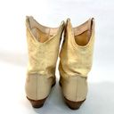 Dingo Vintage 1980’s  Cream Leather Slouchy Western Boots size 9.5 IOB Photo 9