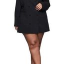 Good American  Executive Black Double Breasted Blazer Mini Dress / Jacket Photo 0