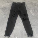 American Eagle 🦅 Curvy Super Hi-Rise Jegging Crop Jeans Size 6 Short Distressed Photo 0