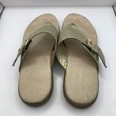 Aerosoles  Women’s Piano Luxury Flip Flops Metallic Gold buckle Size 9.5 E10 Photo 3