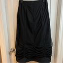 Ronen Chen tulle lined maxi ruffled skirt Black Size 2 Photo 1