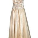 Cinderella Vintage gold cream beaded fairycore  prom formal dress Photo 0