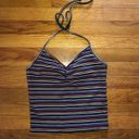 Full Tilt  Brand Striped Halter Tank Top Photo 1