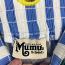 Show Me Your Mumu  Fruit Basket Plaza Blue Striped Pull On Midi Skirt SZ XS Photo 4