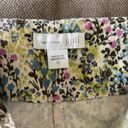 J.Jill  live in chino multicolor floral pencil mini skirt sz 12 97% cotton Photo 1