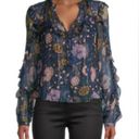 Veronica Beard 
Abra Lurex Floral Silk Blouse Photo 2