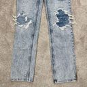 We The Free  My Own Lane Distressed High Rise Acid Wash Jeans Straight Leg 26 Photo 4