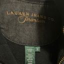 Krass&co Lauren Jeans  Western Quilted Denim Vest With Leather Trim Size Medium Photo 2