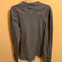 Lululemon Think Fast Long Sleeve in Heathered Herringbone Silver Spoon Slate Photo 6