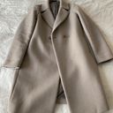 Uniqlo Double Breasted Oversized Light Weight Wool Blend Tailored Coat Photo 2