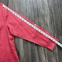 J.Jill  Love Linen Red Long Sleeve Roll Tab Button Blouse Size Large Petite Photo 4