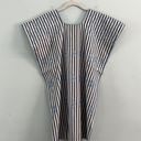 Tuckernuck  Sullivan Mini Blue Stripe Embroidered Canvas Caftan Dress Photo 6