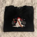 Needle & Thread women’s winter holiday snowman crewneck Photo 1