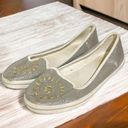 Jack Rogers  Size 9 Gray Glitter Mila Flats Womens Sparkles Slip On Shoes Photo 0