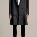 ALLSAINTS NWT  Charcoal Gray Grace Ruffle Wool Coat Photo 1