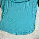 Splendid Sky Blue Sleeveless Cowl Neck Cotton Blend Top Photo 2