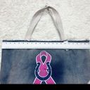 Little Earth Indianapolis Colts Blue Denim Breast Cancer Tote Bag Photo 4