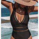 Beachsissi Women One Piece Swimsuit Sexy Deep V Neck Cross Back Bathing Suit Photo 2