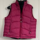 L.L. Bean Reversible Black/Pink Puffer Sleeveless Goose Down Quilted Size Medium Pink Photo 6