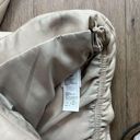 Abercrombie & Fitch  Women's Cream Vegan Leather Diamond Puffer Jacket Medium Photo 2