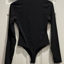 SKIMS FITS EVERYBODY LONG SLEEVE CREW NECK BODYSUIT ONYX MEDIUM Photo 5